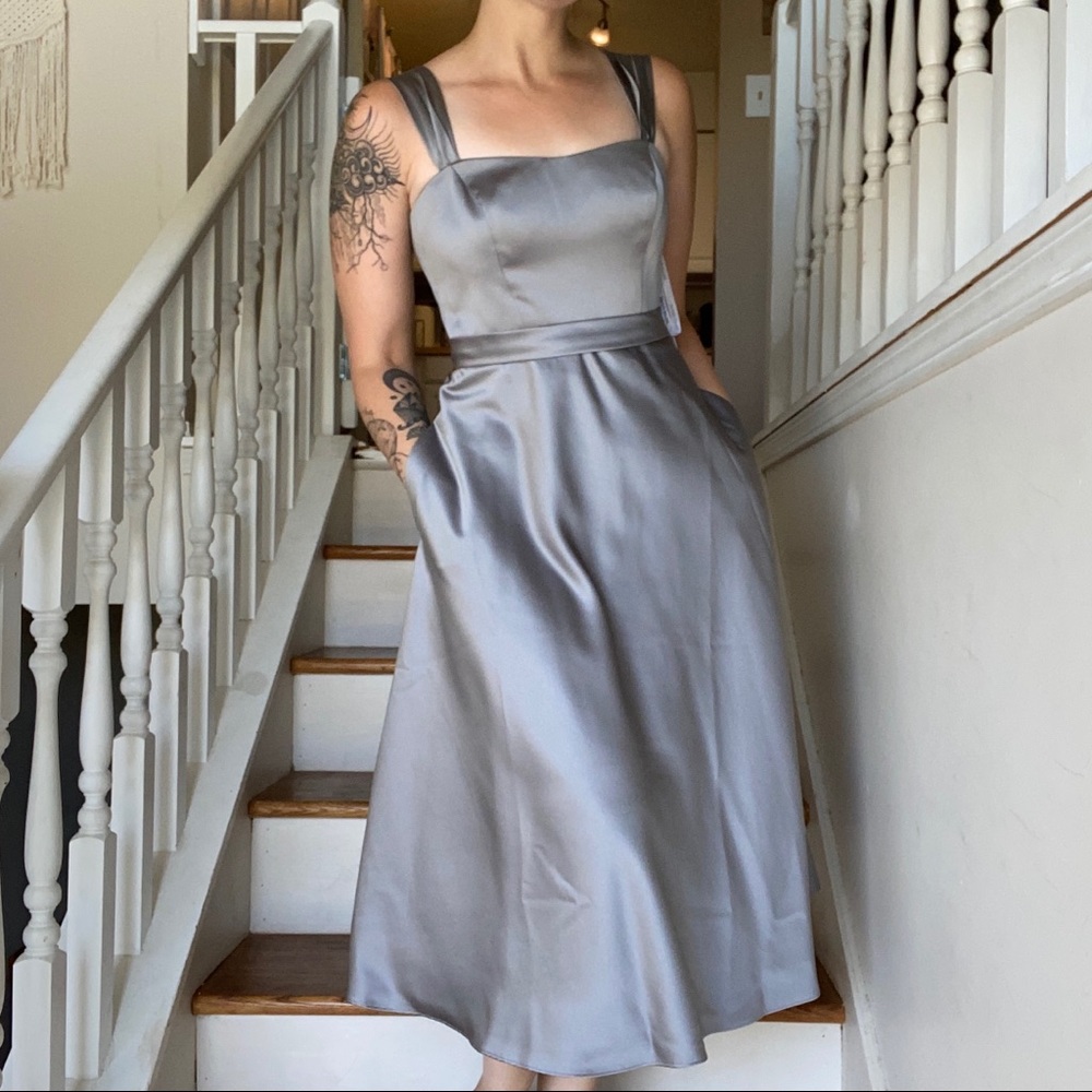 David’s Bridal size 4 tea length dress - Picture 2 of 11